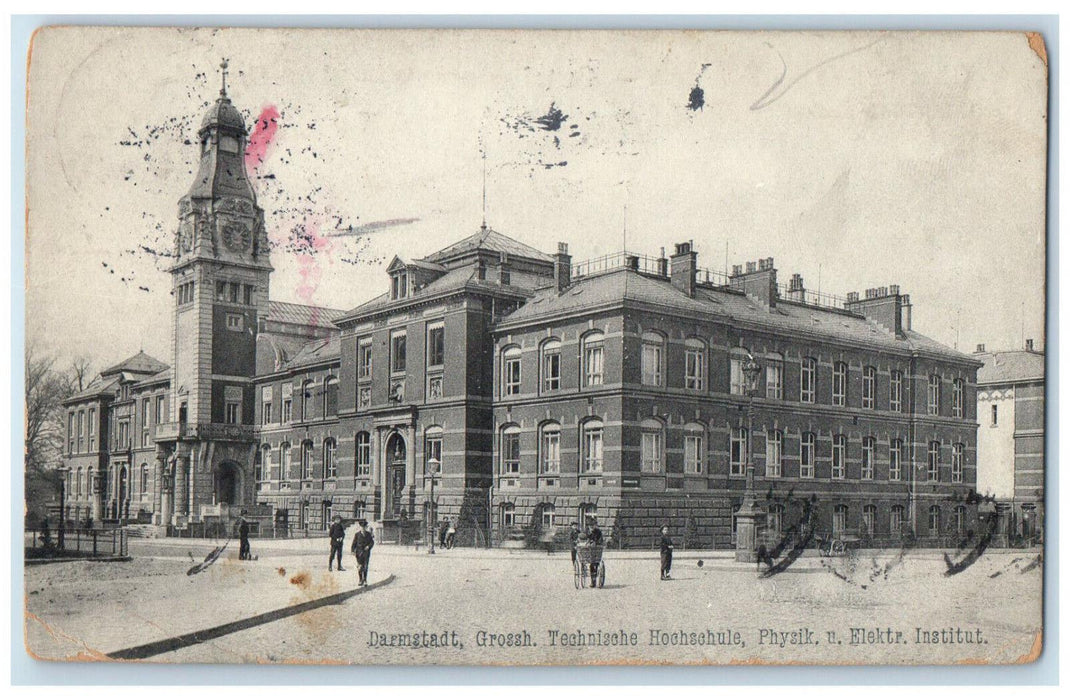 c1910 Technical University of Physics Darmstadt Grossh Germany Postcard