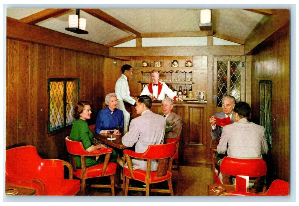Union Pacific Railroad The City Of Denver Streamliner Dining Room Postcard