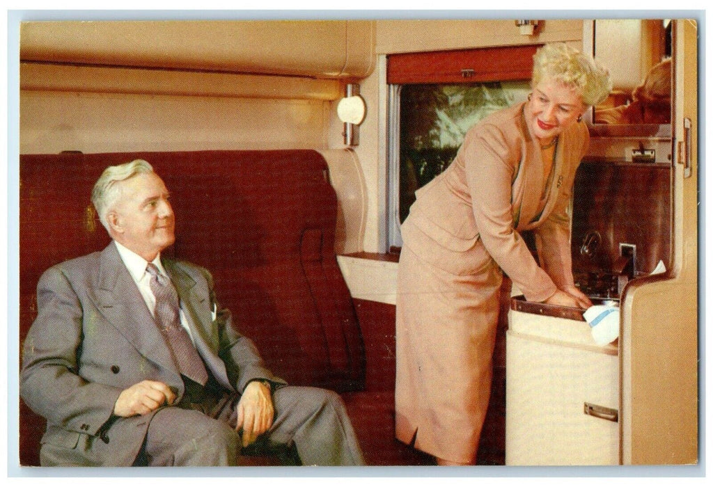 Union Pacific Railroad Pullman Hotel Rooms Offer Privacy And Comfort Postcard