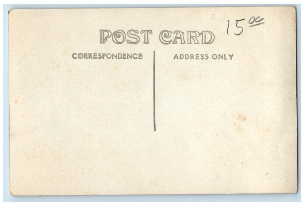 c1910 School Street View Collins Center New York NY RPPC Photo Unposted Postcard