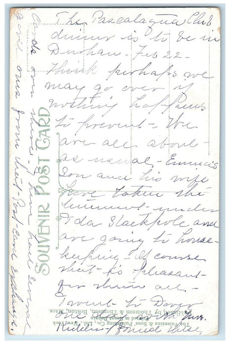 c1910 Whitefield Rock Brookfield Massachusetts MA Antique Posted Postcard