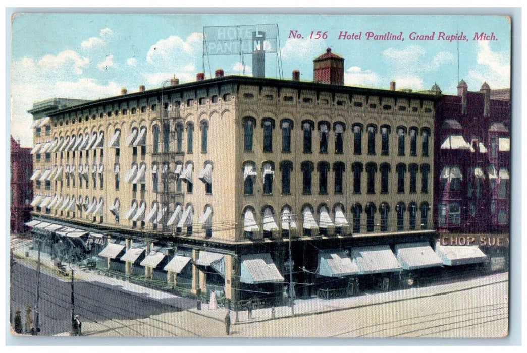 1909 Hotel Pantlind Grand Rapids Michigan MI Antique Posted Postcard
