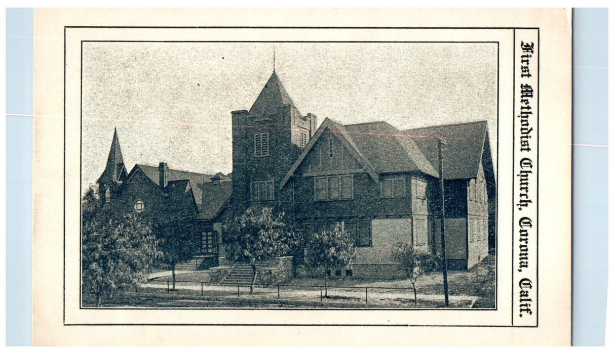 c1910's First Methodist Church Corona California CA Unposted Antique Postcard