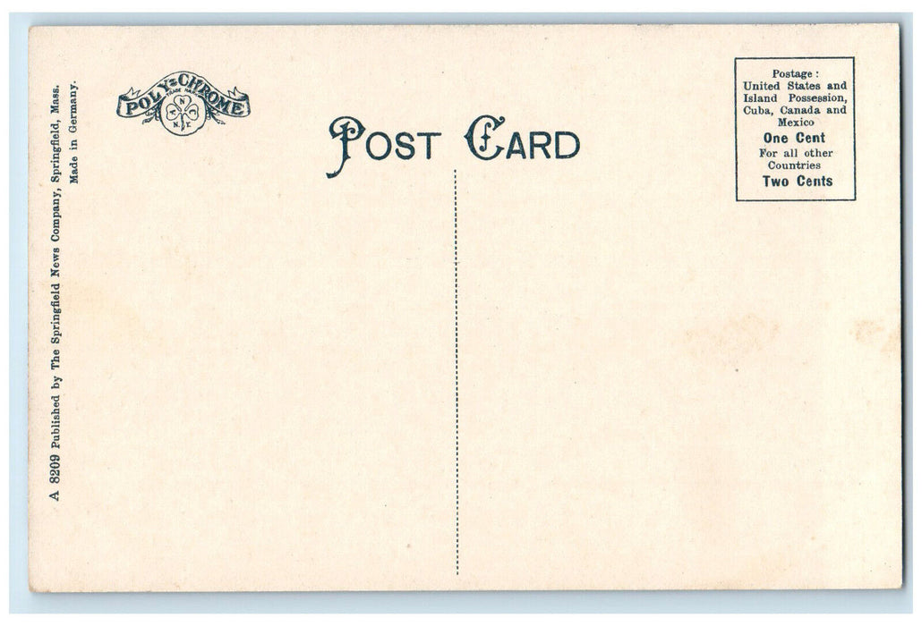 c1910 Brimfield Hotel Brimfield Massachusetts MA Antique Unposted Postcard