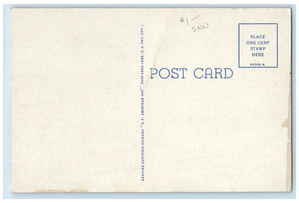 c1950's Olney Sanitarium Olney Illinois IL Vintage Unposted Postcard