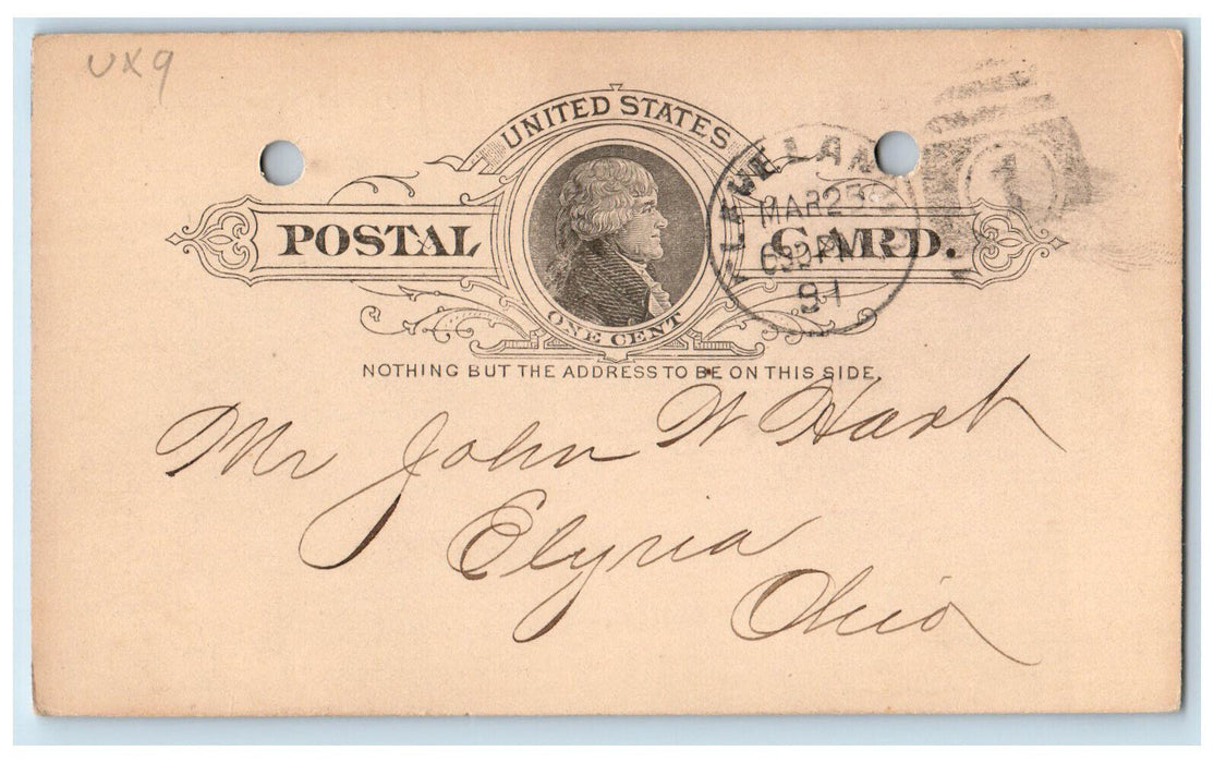 1891 Cleveland Stone Co Wilshire Building Cleveland Elyria Ohio OH Postal Card