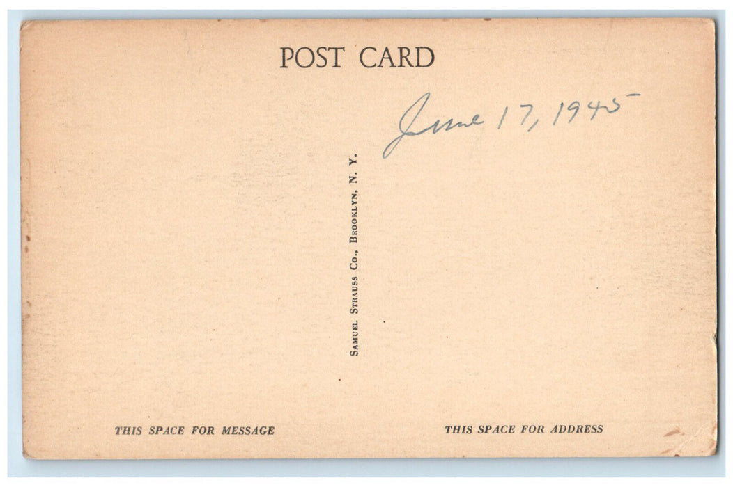 1945 Catholic Church Bradley Beach New Jersey NJ Vintage Unposted Postcard