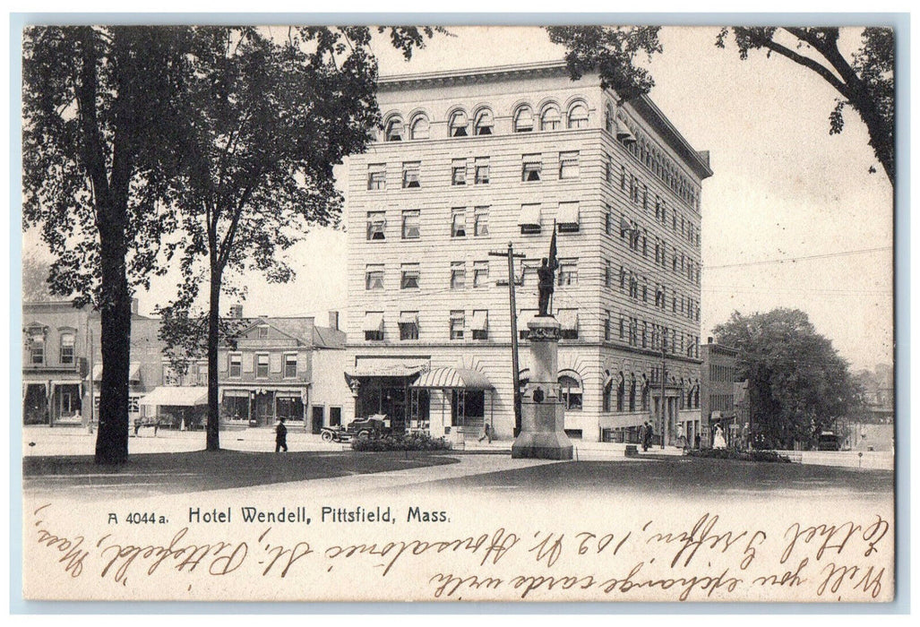 1906 Hotel Wendell Pittsfield Massachusetts MA Oswego NY Antique Postcard