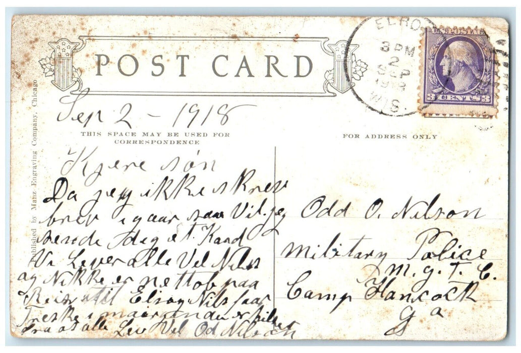 1918 Peony Flower Farmer Seed & Nursery Co. Faribault Minnesota MN Postcard
