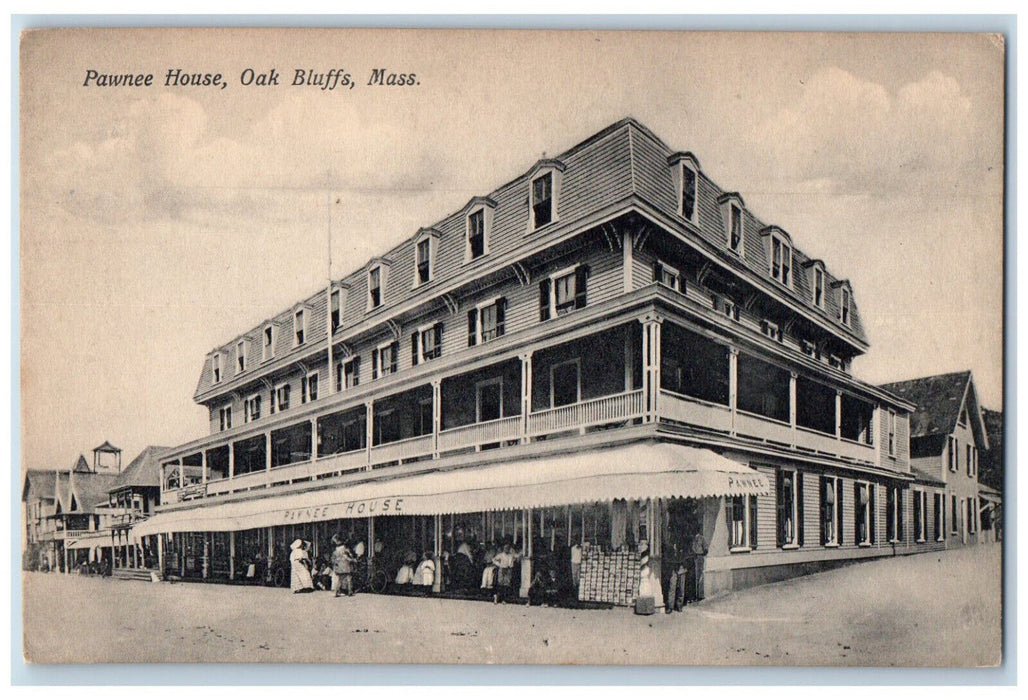 c1910 Pawnee House Oak Bluffs Massachusetts MA Antique Posted Postcard