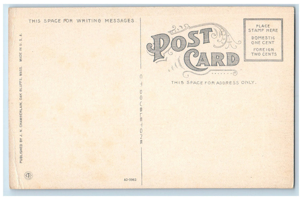 c1910 Boat Landing Lake Anthony Oak Bluffs Massachusetts MA Antique Postcard