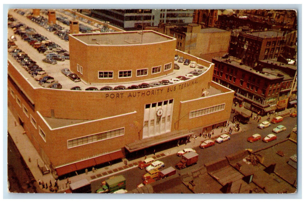 1954 Port Authority Bus Terminal 8th Avenue New York City NY Postcard