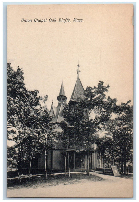 c1940's Union Oak Bluffs Massachusetts MA Vintage Unposted Postcard