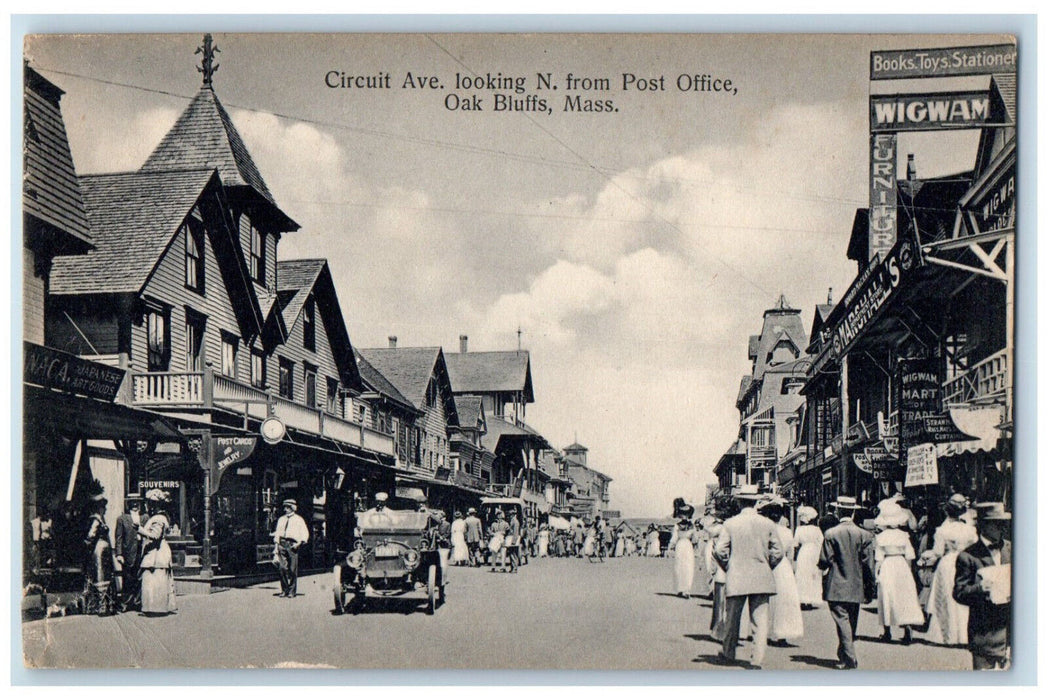 c1940's Marshall's Wigwam Circuit Avenue Oak Bluffs Massachusetts MA Postcard
