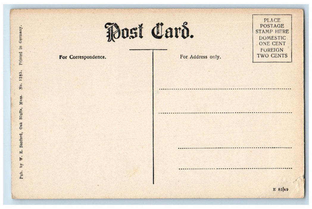 c1940's Marshall's Wigwam Circuit Avenue Oak Bluffs Massachusetts MA Postcard