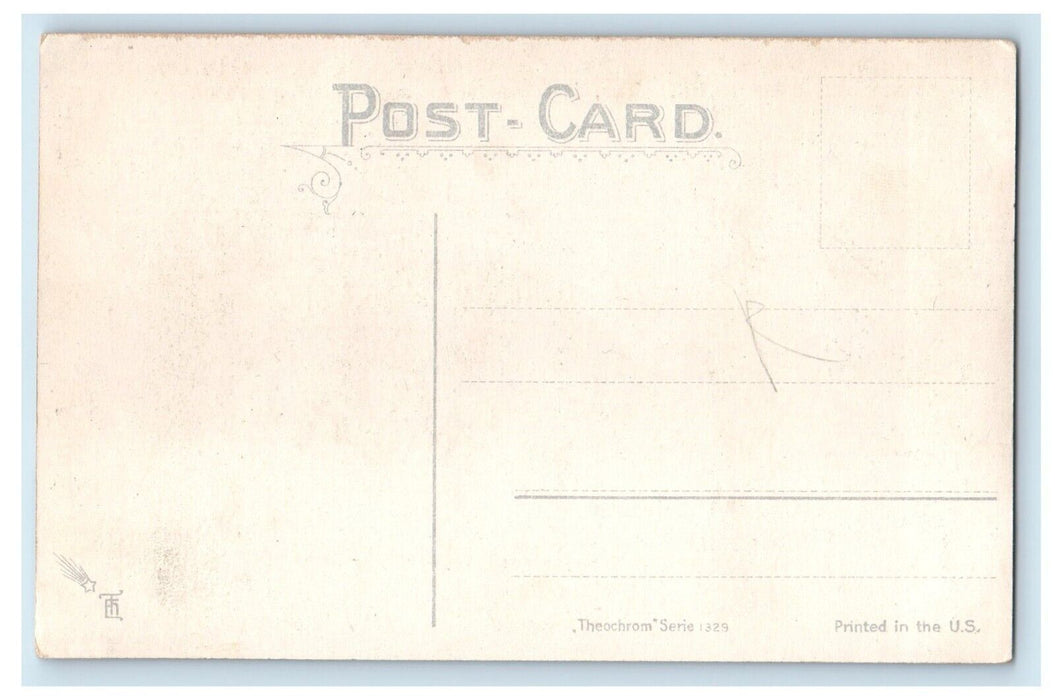 1912 Ill-Fated SS Titanic Mauretania White Star Line Sank Steamer Ship Postcard