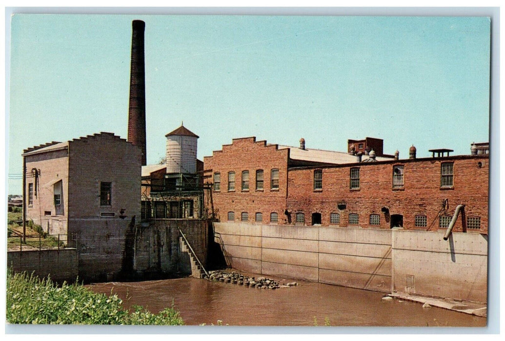 c1950's Hydro Plant Old Mill Stream Amana Iowa IA Unposted Vintage Postcard