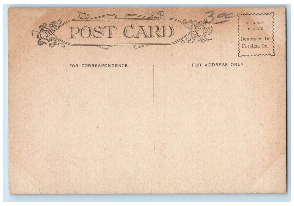 c1910 Scene at Monger Block Elkhart Indiana IN Posted Antique Postcard