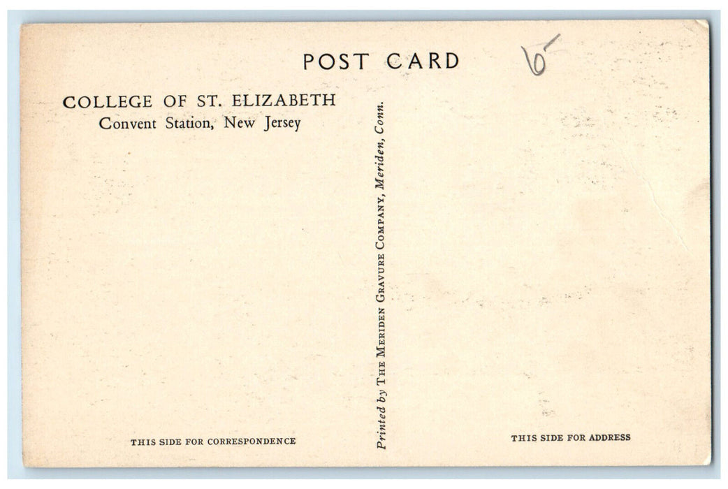 c1940's College of St Elizabeth Aerial View Convent Station NJ Unposted Postcard