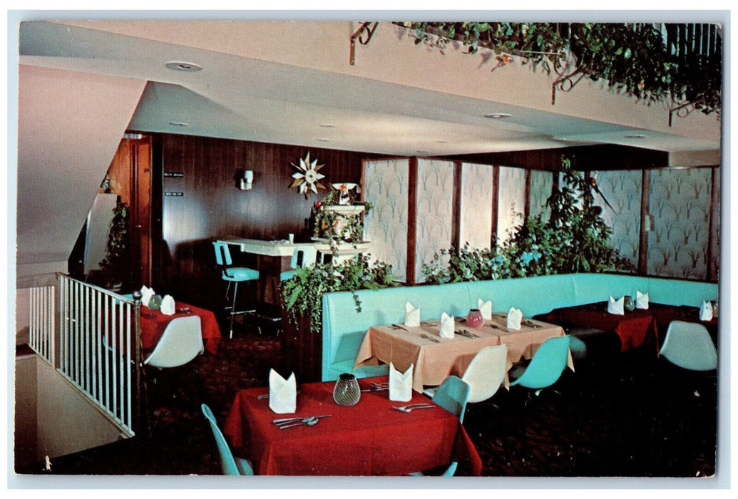 Valley View Motor Inn And Restaurant Interior Amsterdam New York NY Postcard
