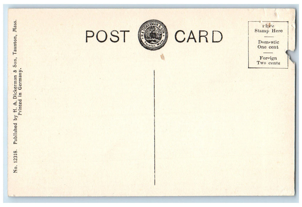 c1910 Main Street Railroad Hill North Truro Massachusetts MA Postcard