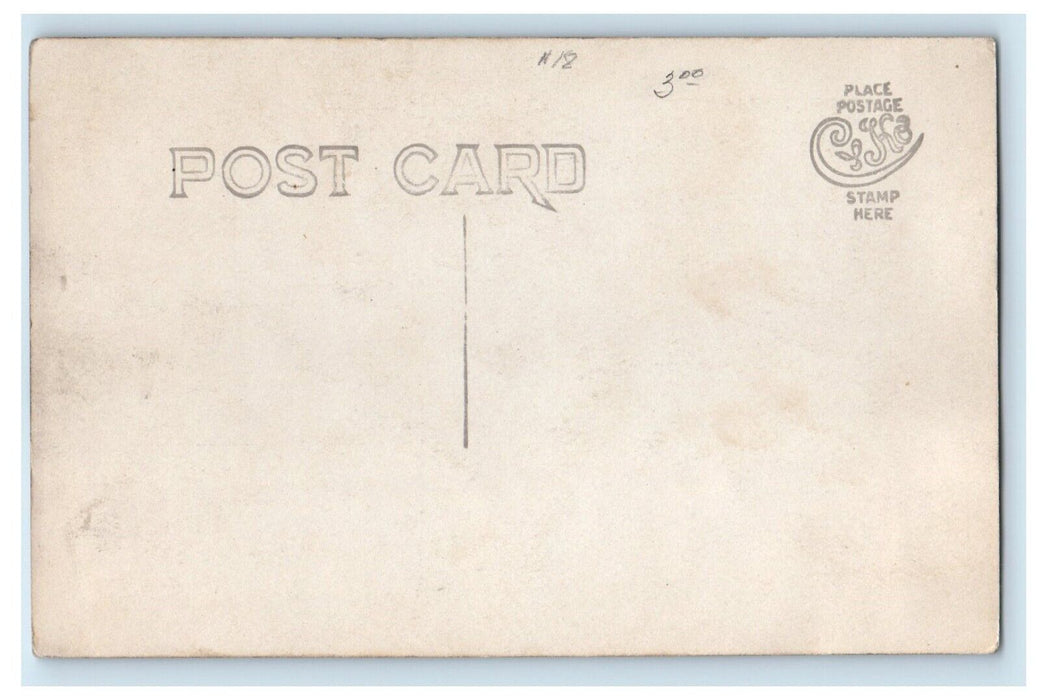 c1910 House Boat Lake Casino Group Bay Unposted Antique RPPC Photo Postcard