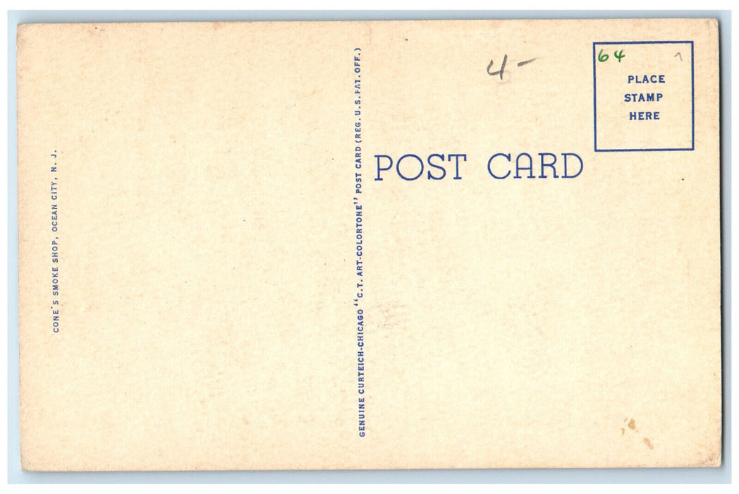 c1950's First Presbyterian Church Ocean City New Jersey NJ Vintage Postcard