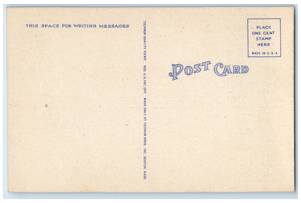 c1940's Fleet of Boat White Elephant Hotel Nantucket Massachusetts MA Postcard