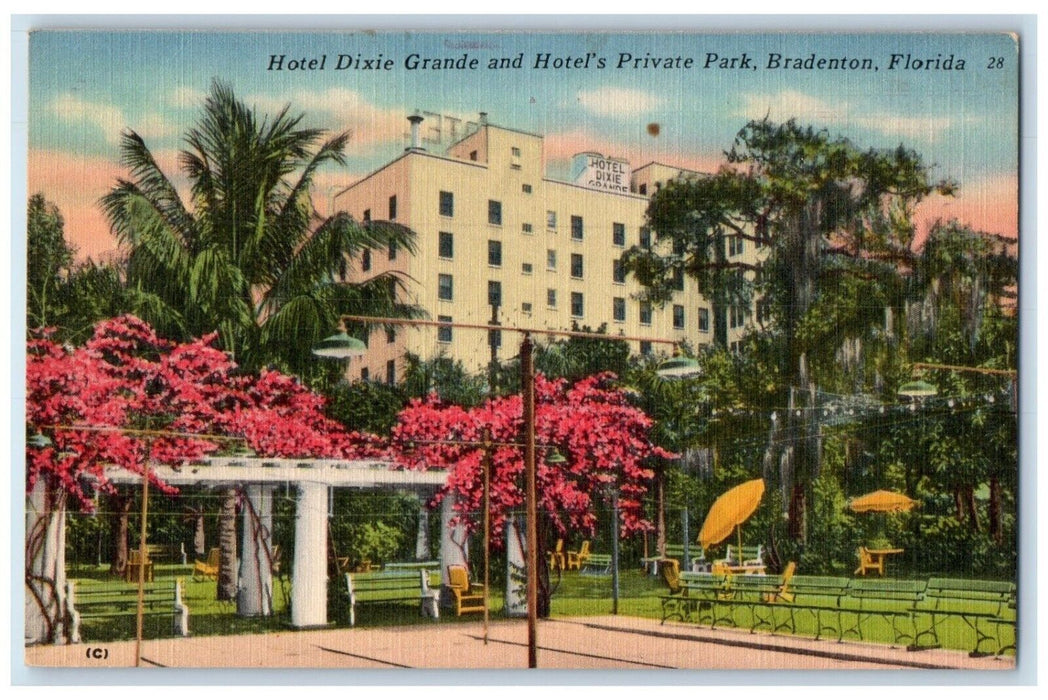 Hotel Dexie Grande And Hotel's Private Park Bradenton Florida FL Postcard