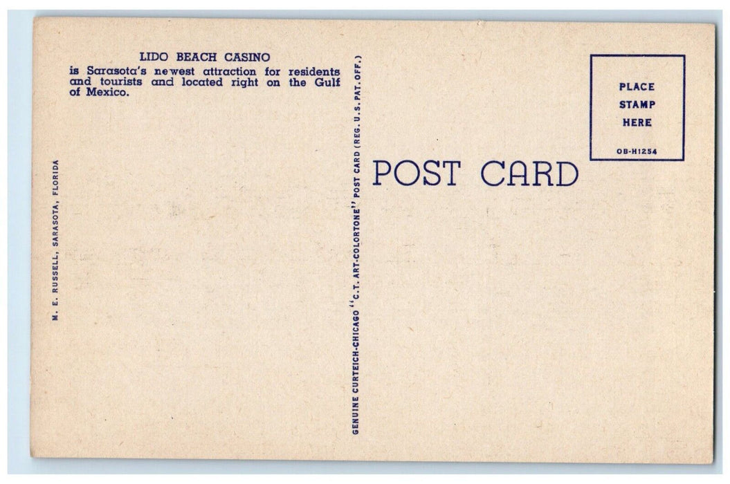 Lido Beach Casino And Pool Newest Attraction Sarasota Florida FL Postcard