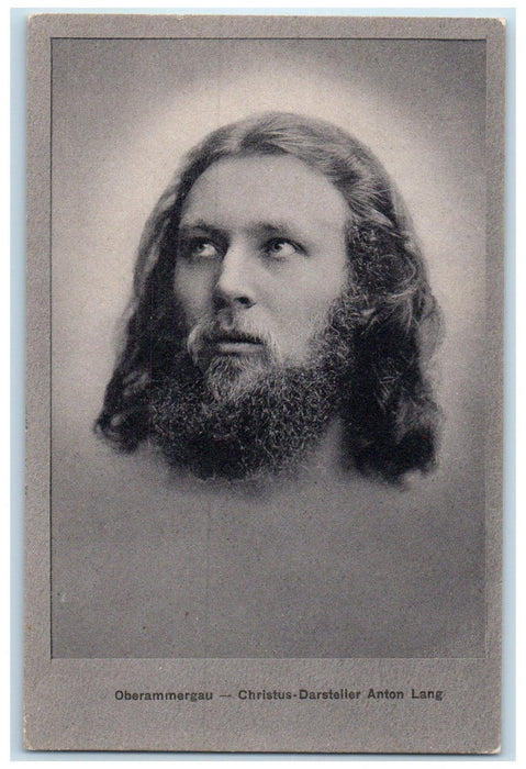 1908 Christ Performer Anton Lang Oberammergau Bavarian Alps Germany Postcard
