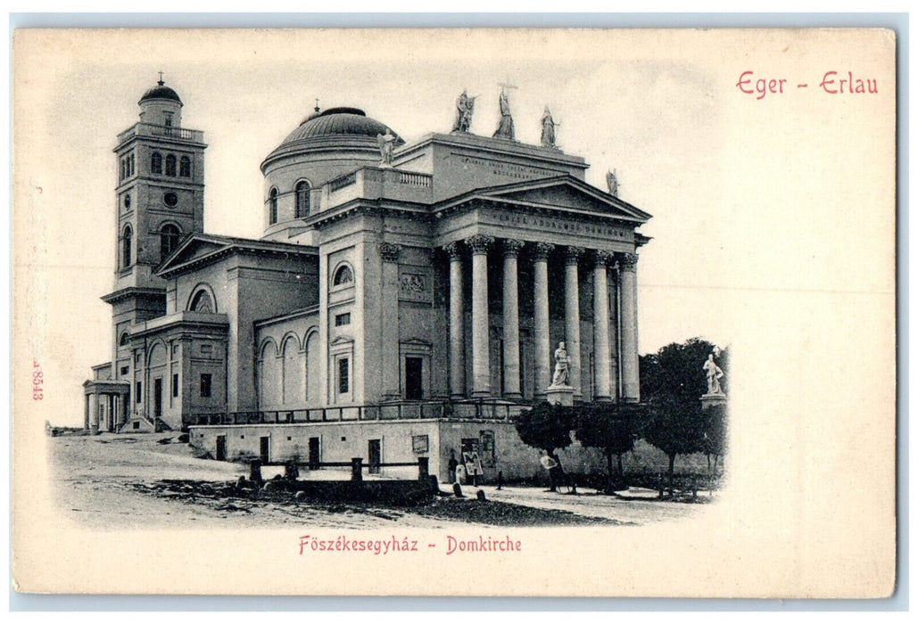 c1905 Cathedral-Domkirche Eger-Erlau Hungary Unposted Antique Postcard