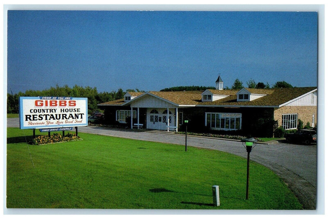 c1970's Gibbs Country House Restaurant Ludington Michigan MI Vintage Postcard