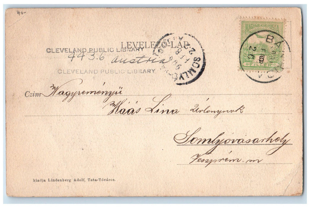 1904 A Milleniumi Turul-Emlek Banhidan Tata-Tovaros Hungary Postcard