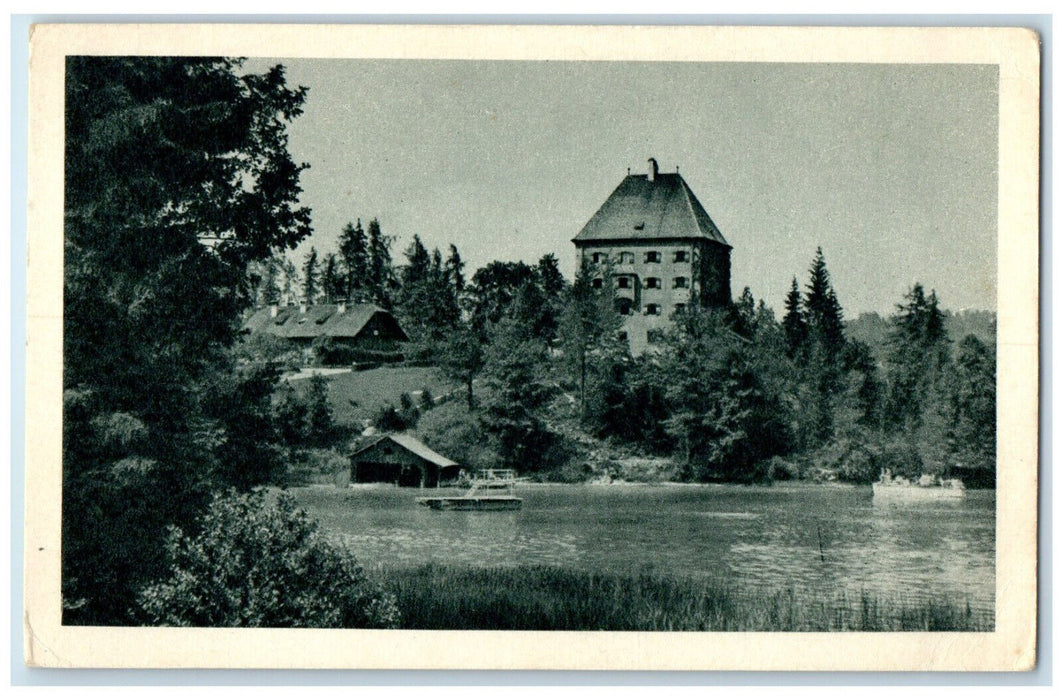 c1930's Fuschl Castle on Lake Salzkammergut Austria Unposted Postcard