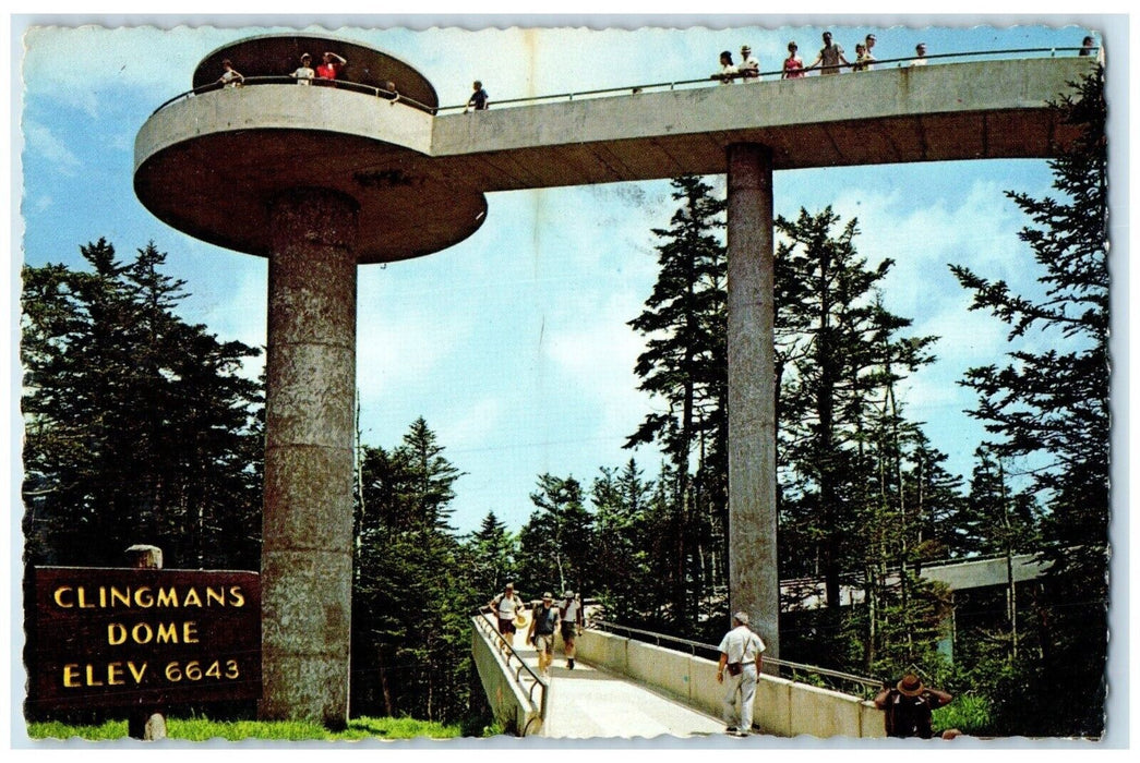 1979 Clingmans Dome Elev 6643 Great Smoky Mountains National Park Postcard