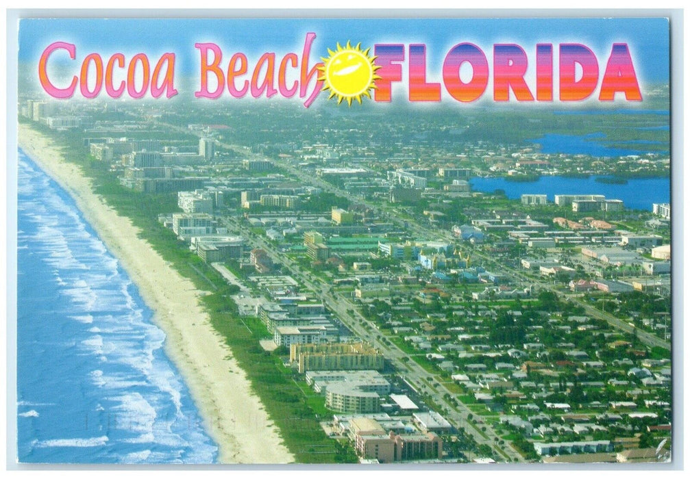 c1970's Sunny Cocoa Beach Florida FL, Along Atlantic Ocean Posted Postcard