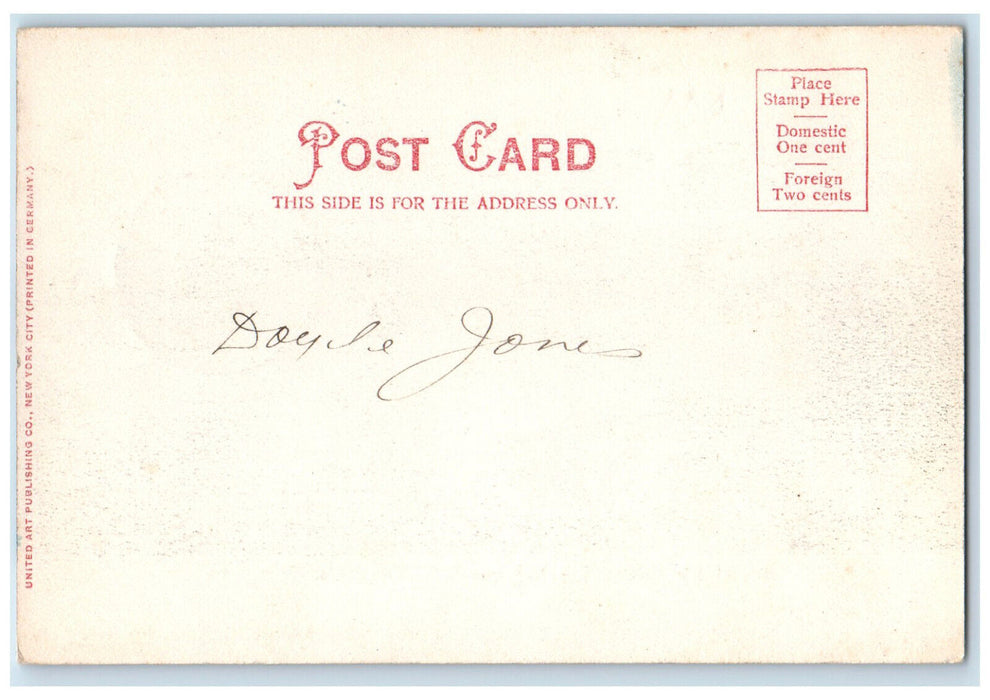 c1905 Governor's Palace City and Sea Wall San Juan Puerto Rico Unposted Postcard