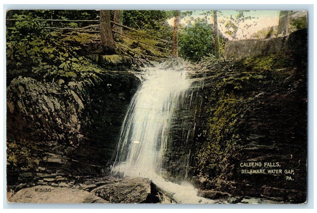 c1910 Caldeno Falls River Lake Delaware Water Gap Pennsylvania Vintage Postcard