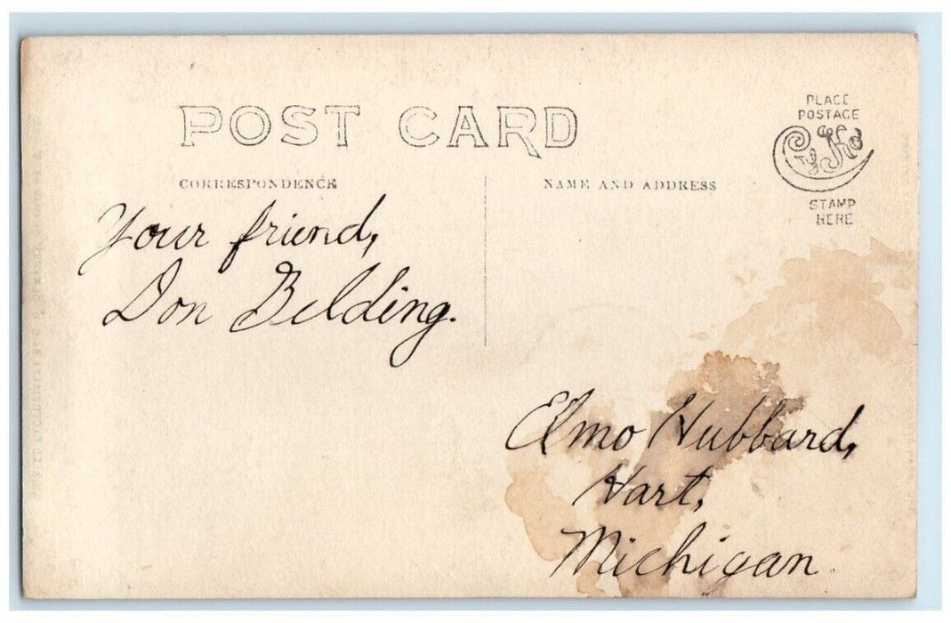 c1910's Barlon Bros Horse Pack Train View Galice Oregon OR RPPC Photo Postcard