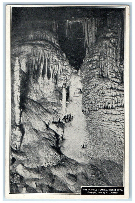 1922 Marble Temple Violet City Mammoth Cave Kentucky KY Vintage Antique Postcard