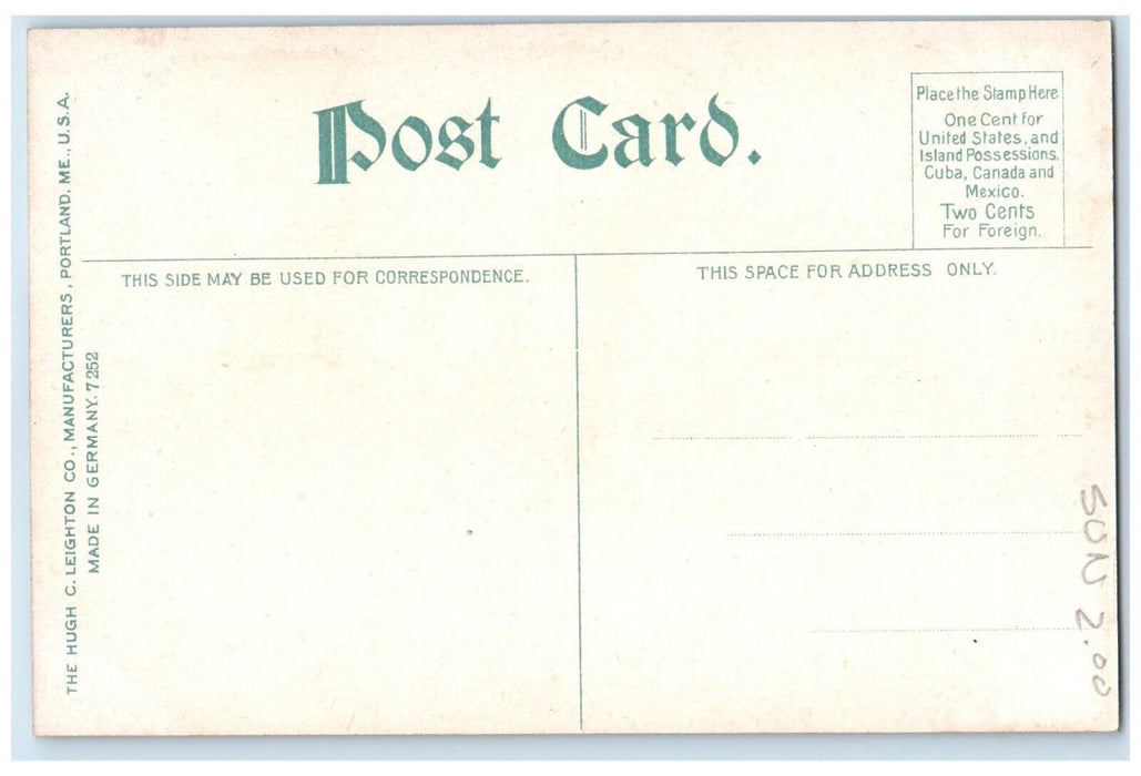 1910 Young Men Christian Association Providence Rhode Island RI Vintage Postcard