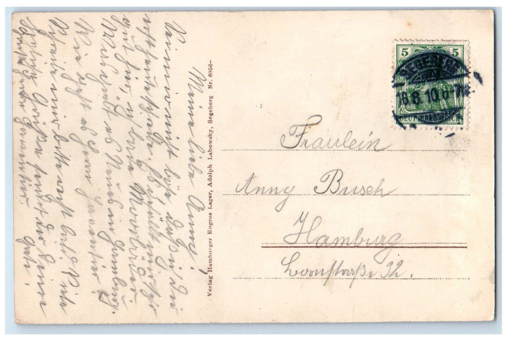 1910 Brine Bath Segeberg Lake Promenade Schleswig-Holstein Germany Postcard