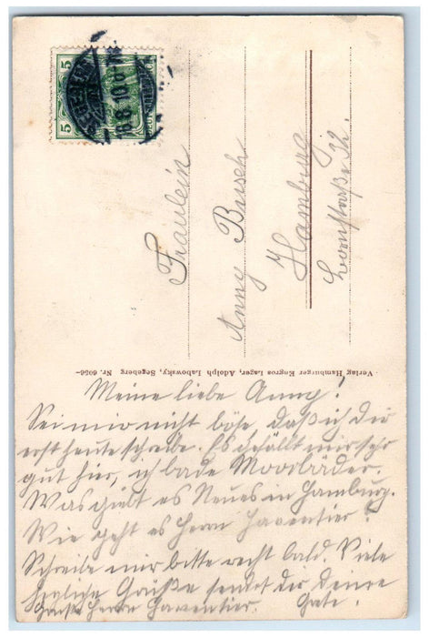 1910 Brine Bath Segeberg Lake Promenade Schleswig-Holstein Germany Postcard