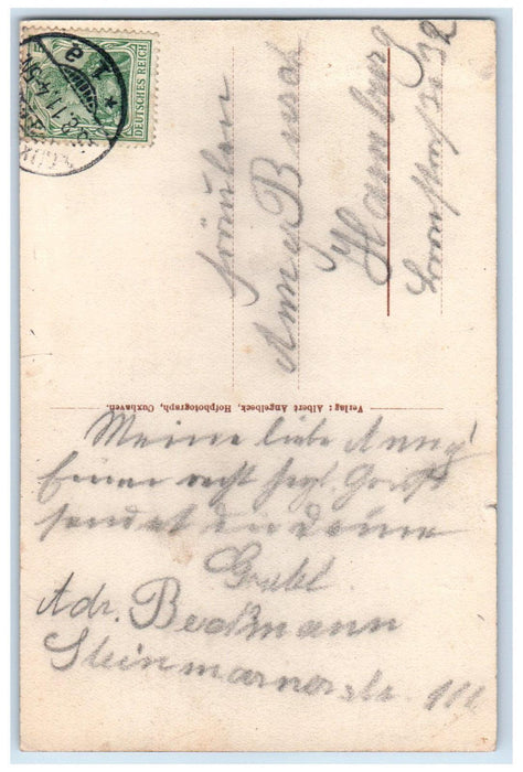 1911 North Sea Resort of Duhnen Cuxhaven City Lower Saxony Germany Postcard