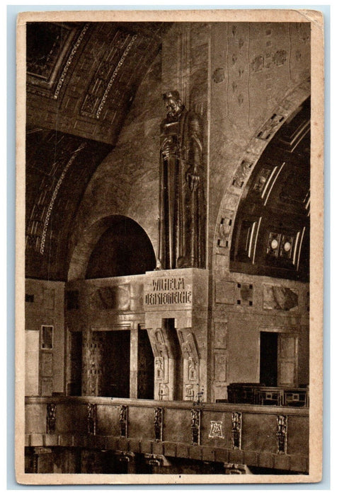 1919 Kaiser Hall Wilhelm the Victorious Berlin Germany Antique Postcard