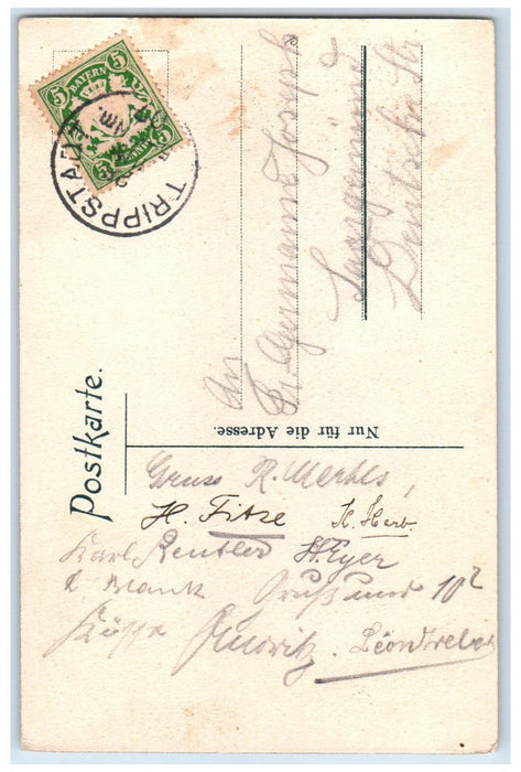 1907 Greetings from Waldkurhaus Johanniskreuz in the Palatinate Forest Postcard