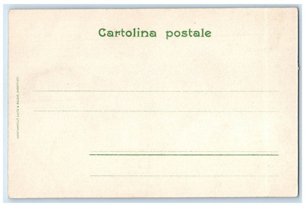 c1905 Via Giuseppe Garibaldi Province of Como Italy Antique Unposted Postcard