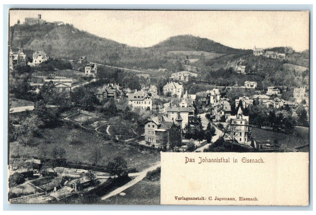 c1905 The Johannisthal In Eisenach Central Germany Antique Unposted Postcard