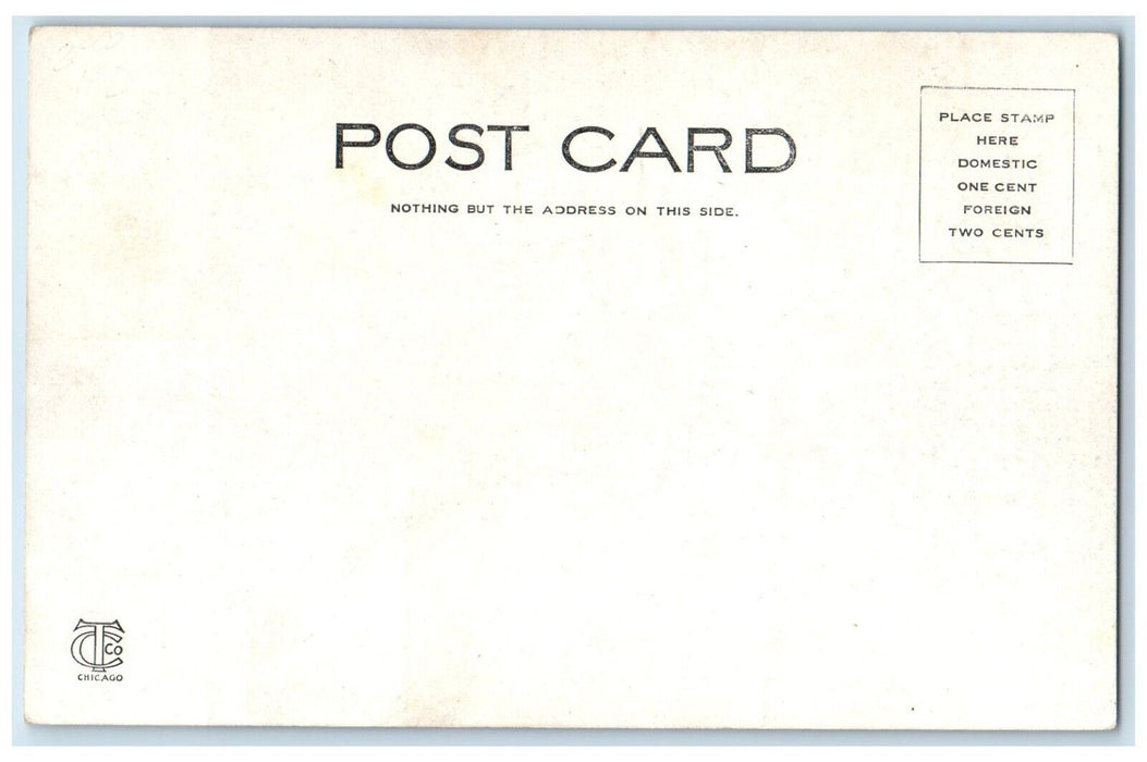 Locking Up Mouron Street From Campus Sqaure Trolley Grand Rapids MI Postcard